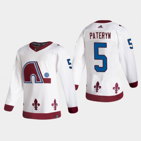 Colorado Avalanche Greg Pateryn 5 2020-21 Reverse Retro Authentic Shirt - Mannen